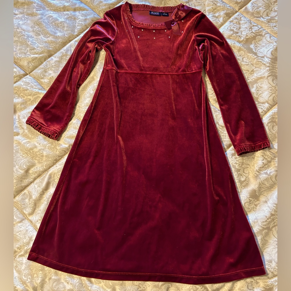 Children’s place red velvet dress
